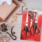 3-pack All Purpose Scissors 3 Sizes Ultra Sharp SS Blades Comfort Non-Slip Ergonomic Handle Great as Office Gifts, Home, Kitchen Shears, School, Sewing Fabrics, Crafts, And Multipurpose